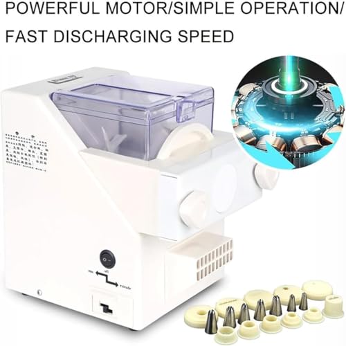Cookie Press Maker - Elektrische Keksmaschine mit 8 Düsen & 6 Formen für Selbstgemachte Plätzchen, Ideal zum Backen von Geschenken und kreativen Leckereien