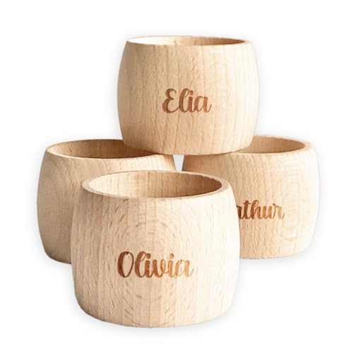 Servilletero Grande de Madera Personalizado - Vajilla - Idea para regalo
