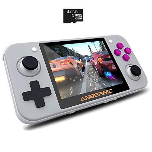 Anbernic RG350 Consola Retro Portatil con Tarjeta TF de 32 GB, 14000 Juegos Clsicos Incorporados, Consola Retro Sistema Opendingux CPU 4770,Consolas de Videojuegos Retro 3,5 Pulgadas IPS