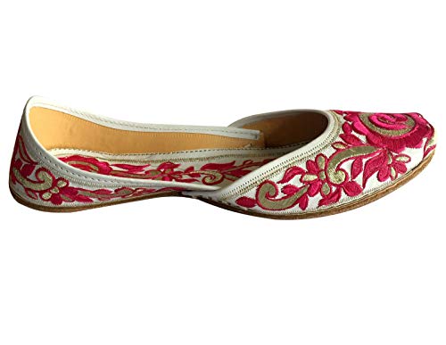 Women Flat Ballerina Punjabi Jutti Khussa Shoes Tribal Shoes Beaded Shoes3