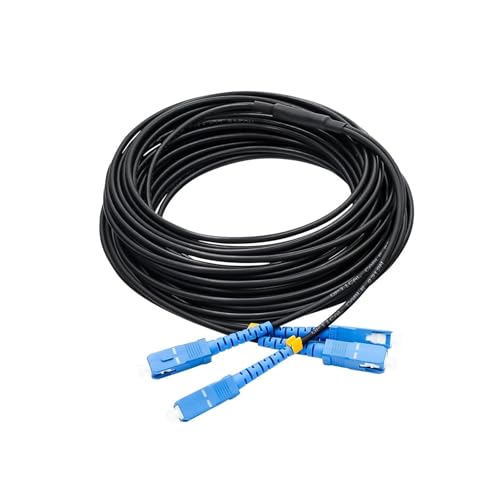 Fibre blindée extérieure pour connecter le réseau internet de votre dépendance