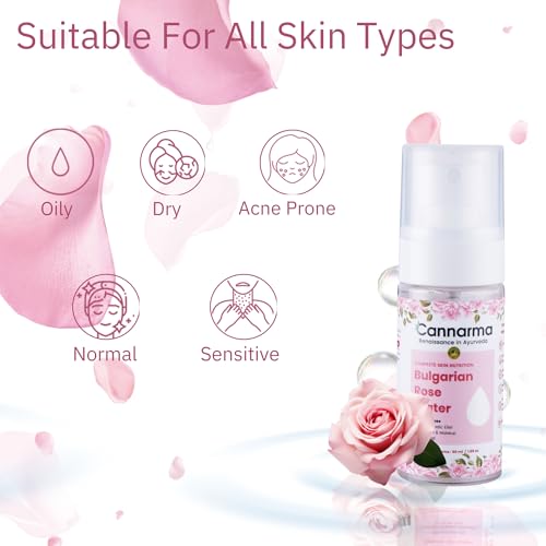 Image of Bulgarian Rose Water Face Toner for Glowing Brighter and Hydrates | Pure Gulab Jal | Balances pH Levels | Non-Drying | Mist Spray | All Skin types | 50ml