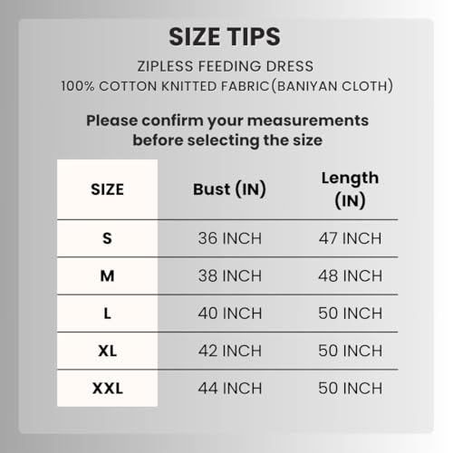 Image of Zero Clothing Feeding Dress for New Moms | Cotton Maternity Nighty | Zipless Nursing Gown with Pull-Up Access | Ankle Length Pregnancy Wear | Pre Post Maternity Gown