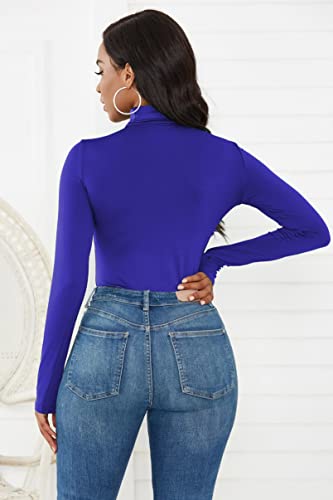 Bodysuits de mujer para estilizar la silueta con cuello alto elegante S 5