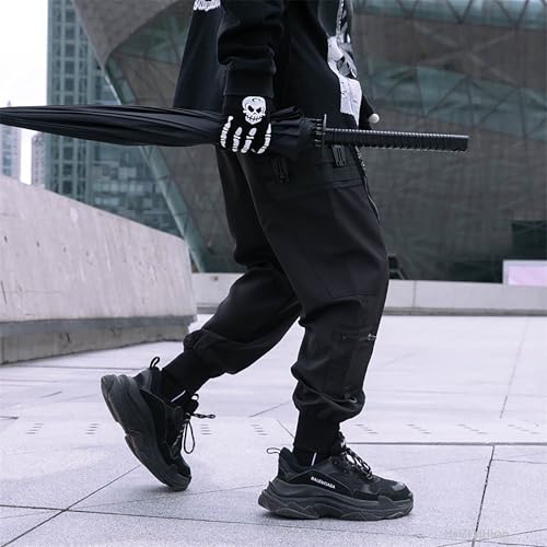 Men's Techwear Pants Black Cargo Pants Tactical Multi Pocket Baggy Pants Functional Jogger Pants Men Harem Pants4