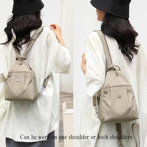 Waterproof Oxford Large Capacity Convertible Shoulder Bag,Street Lite Chic Versatile Travel Bag,Vovtva Double Zipper Chestbag2