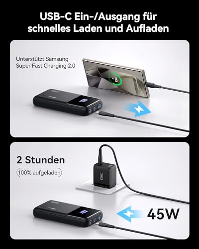 INIU 65W Schnellladung Laptop Powerbank, Small 20000mAh Externe Handyakkus – Ansicht 5