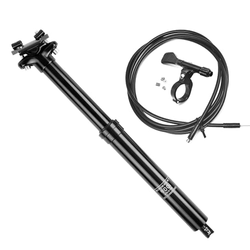 Fahrrad Dropper Sattelstütze 30 9/31 6mm MTB Hydraulische Erwachsene Teleskopsattelstütze Interne Zugführung Dropper Post für E-Bike/Rennrad 100/125 mm Federweg 395mm /345mm Längen