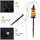 YZYOE 5 Pack LED Outdoor Solar Erdung Schneemann Dekorative Lichter, wasserdichte Solar Innenhof niedliche schwarze Hut Schneemann Halloween und Weihnachten Dekorative Lichter, 2 Beleuchtungsmodi.