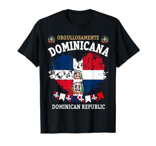 República Dominicana para mujeres y bandera dominicana hispana Camiseta
