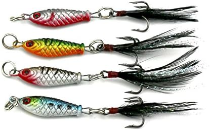 Jigs Lead Fishing Lure 10pcs 4 Colors In Stock Length 2.5cm Sinking Bait Lures