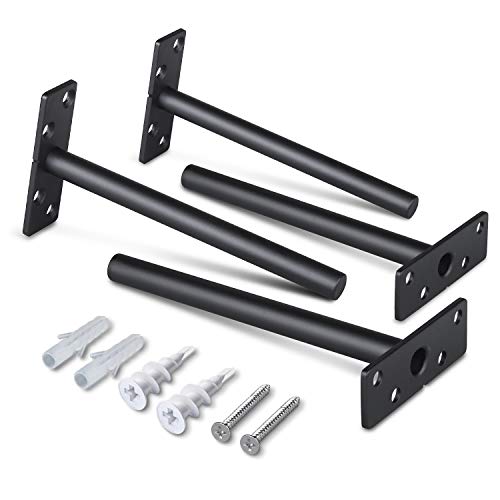 Perfecasa 6 Inch Hidden Floating Shelf Brackets, Heavy Duty