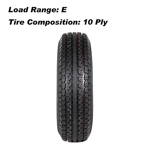 St225/75R15 Radial Trailer Tire, 225 75R15 Tire With Rim, 10-Ply Load Range E #TOP3