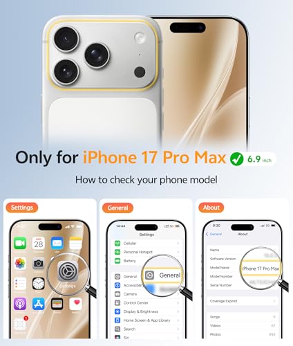 Image of FNTCASE for iPhone 17 Pro Max Case: [Compatible with Magsafe] Translucent Matte Cases with [Full Camera Protection] [Screen Protector] Military Grade Shockproof Protective Phone Cover - Desert Gold