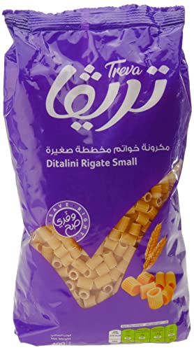 تريفا مكرونة خواتم مخططة صغيرة، 400غ، من سميد القمح القاسي، ...