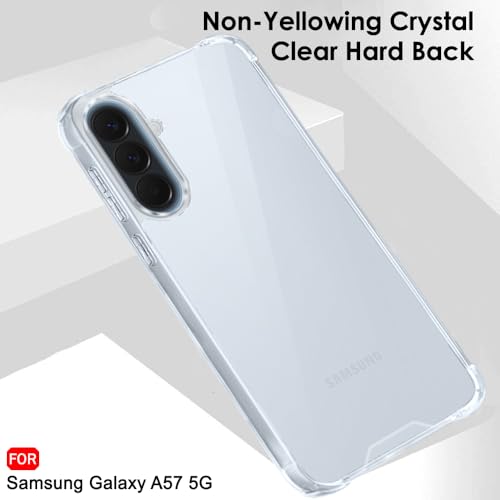 Image of TheGiftKart Back Cover for Samsung Galaxy A57 5G Case | Hybrid Crystal Clear ShockProof Design | Camera & Screen Protection | 360 Degree Protection Galaxy A57 Back Cover (PC & TPU, Transparent Bumper)