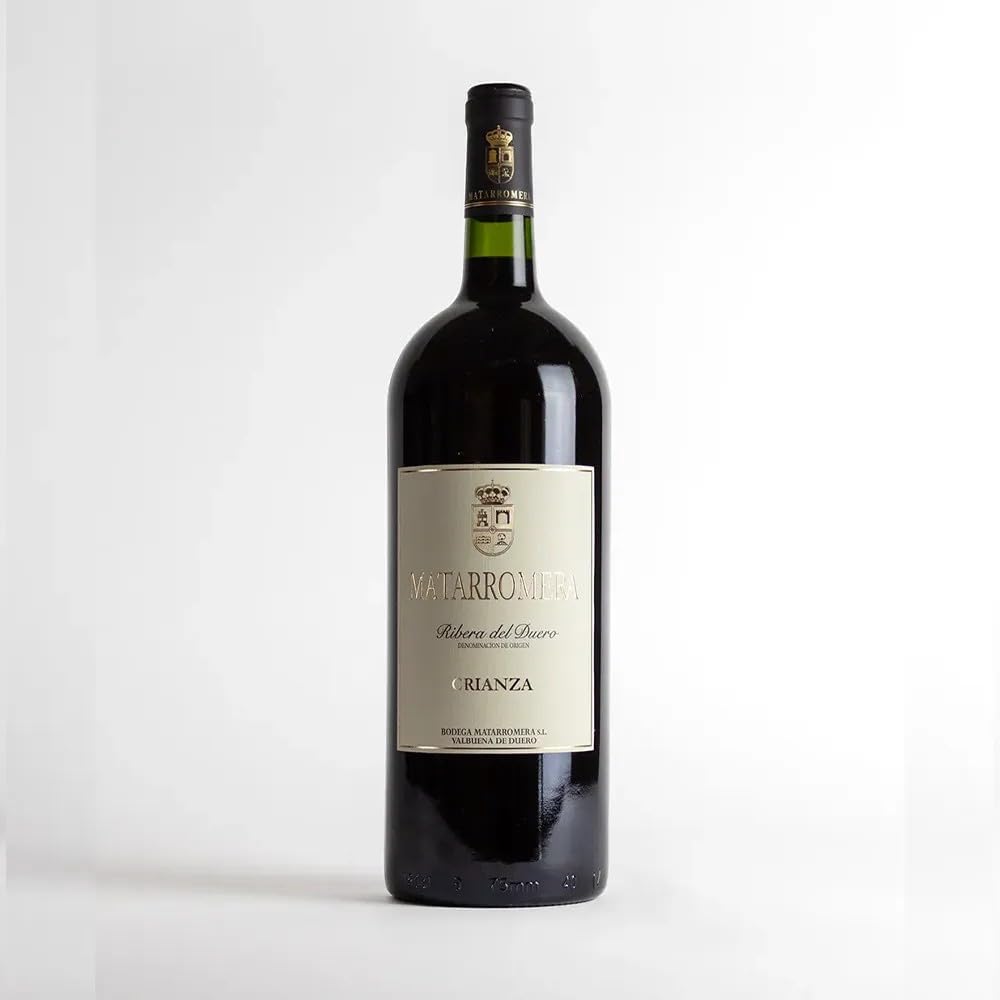 Matarromera Crianza Tinto D.O. Ribera del Duero Mágnum 1,5L Caja Madera | Perfecto con ibéricos, jamón y quesos curados · Top 100 Wine Spectator · 95 pts Gourmets · Ideal para regalo
