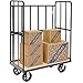 Global Industrial High End Wood Shelf Truck, 1200 Lb. Capacity, 48