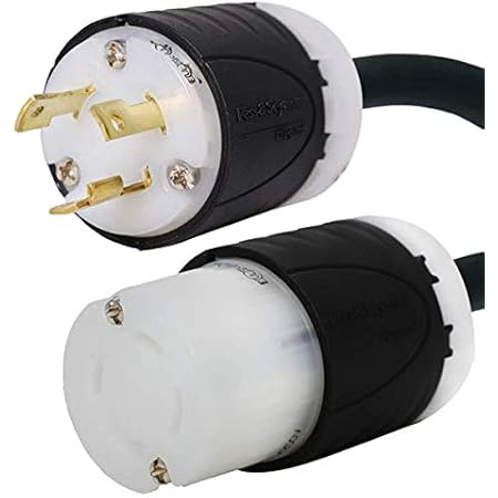 Iron Box NEMA 6-20P To L6-30R Power Adapter - 1 Foot Heavy Duty 20A/250V Cord