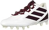 adidas Men's Freak Carbon Low Football Shoe, White/Maroon/White, 11 M US