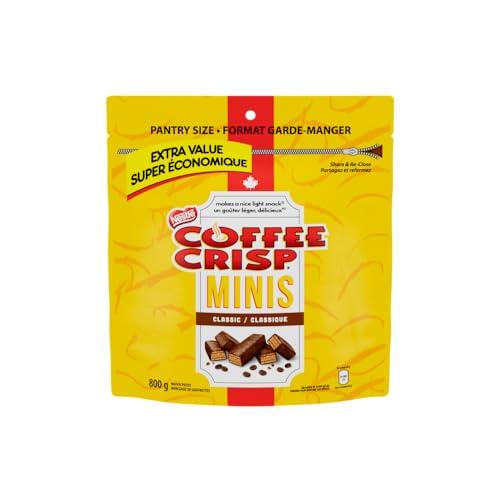Coffee Crisp Classic Minis, Extra Value, 800g/1.75 lb. Bag