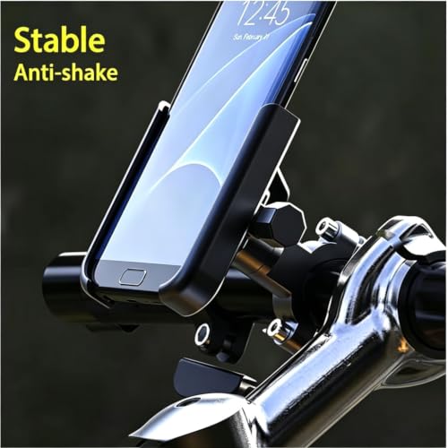 Image of for Vespa LX LXV Sprint GTS GTV 50 150 250 300 300ie Accessories Motorcycle Handlebar Mobile Phone Holder GPS Stand Bracket,Handlebar Black