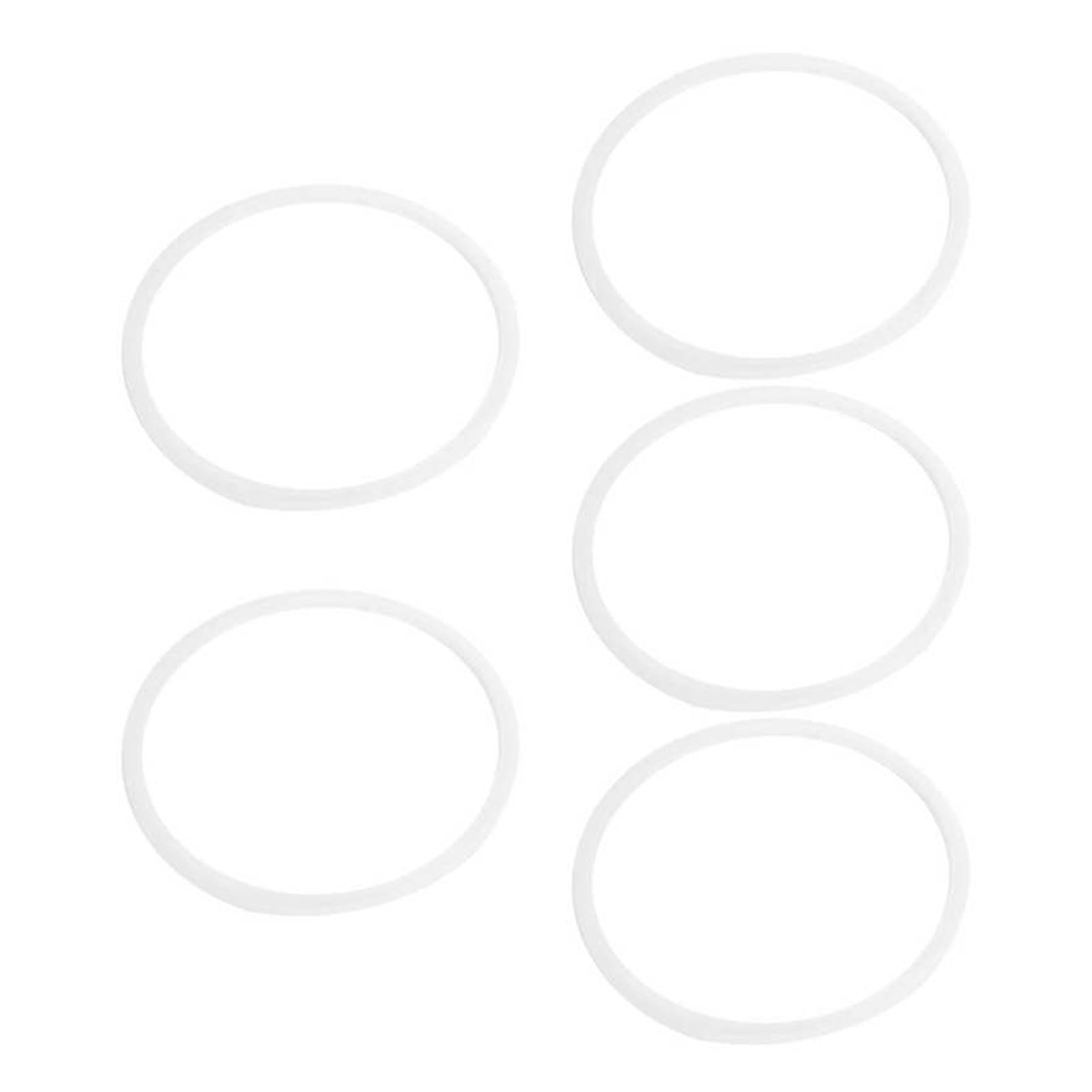 SSIMOO 5 Stücke 18-26 cm Schnellkochtopf Dichtungsring Set Klar Universal Edelstahl Schnellkochtopf Silikon Dichtung Unterlegscheibe O Ring Kit kindly(22cm)