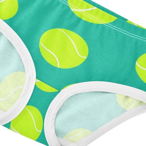 Yellow Tennis Balls Green Girls Underwear Toddlers 2t Cotton Cute Panties Girl Animal Briefs Girls Undies4