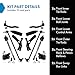TRQ Front Steering & Suspension Kit Ball Joint Control Arm Steering Rack & Pinion Bellow Sway Bar Stabilizer Link Tie Rod Compatible with 2011-2017 Lexus CT200h 2010-2011 Toyota Prius