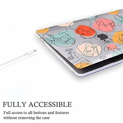 Image of Fancity Compatible with MacBook Air 13 Inch Case 2020 2021, Model A2337(M1) A2179 A1932 with Touch ID Hard Plastic Cover Anti-Scratch Protective Case for New Mac Air 13.3 inch 2018-2021, Art Face
