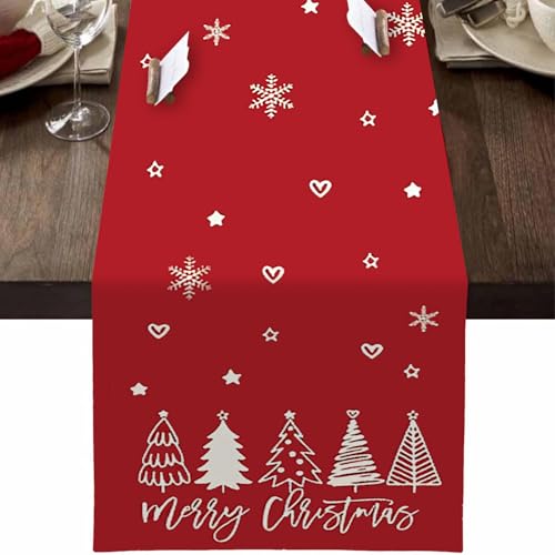 Runner da Tavola Natalizio,Decorazioni Natalizie,Runner Tavola Natale Natalizi,Decorazione per Tavolo da Pranzo,per Sala da Pranzo Decorazione per Feste