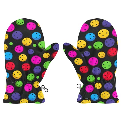 Image of Plaaee Early 1990s Pattern Kids Glove Warm Mitten Winter Favor for Toddler Boys and Girls Children Cold Weather Gloves