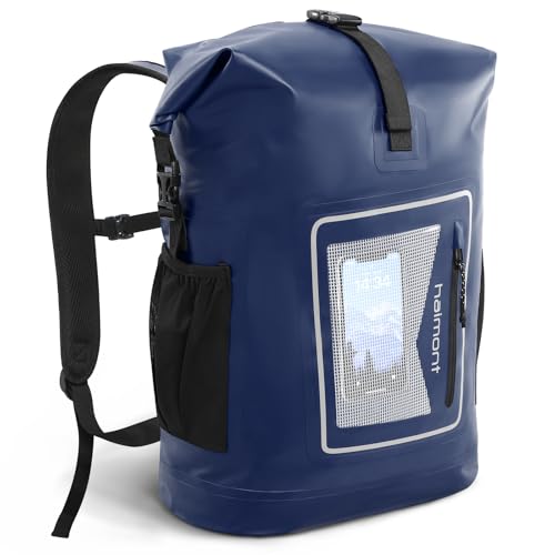 Haimont Wasserdichter Rucksack Dry Bag 30l - Roll Top Rucksack mit gepolstertem Tragegurt, wasserdichte Tasche für Wassersport, Fahrrad Rucksack, Trekking, Surfen, Rafting, Angeln