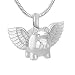 Flying Pig Cremation Urn Necklace Hold Pet Ashes Keepsake Memorial Locket Pendant + Box+ Fill Kit
