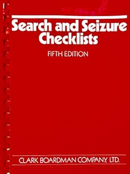 Paperback Search and Seizure Checklists Book