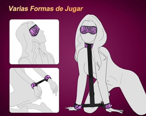 Miniatura 3 de Juguetes Eróticos Para Pareja Sexuales Sm Kit Esposas Ajustable Juguetes Sensuales Pareja Esposas Juguetes Sexuales Mujer Hombre Juegos Eroticos Sex Toys Para Principiantes Y Experimentados Púrpura