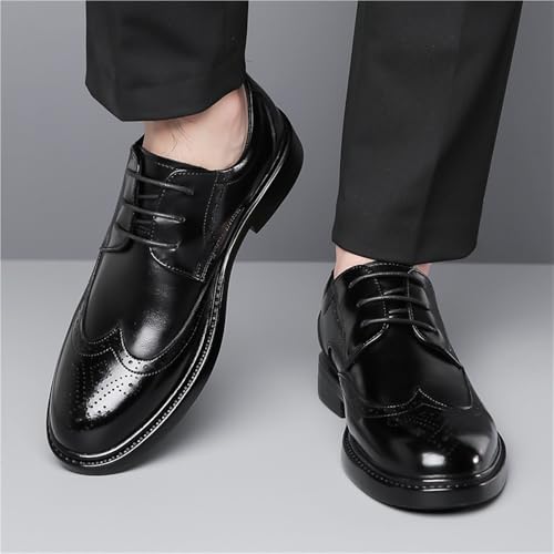 Men's Professional Shoes Italian Leather Oxfords Contemporary Style lace-up Brogues for Business Casual2