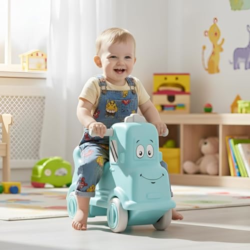 Image of Happy Bear Rider | Push car for 1-5 Years | Fun Indoor | Unlimited Fun for Little Ones | Rider for Kids Boys and Girls | Best Gift for Kids (Blue)