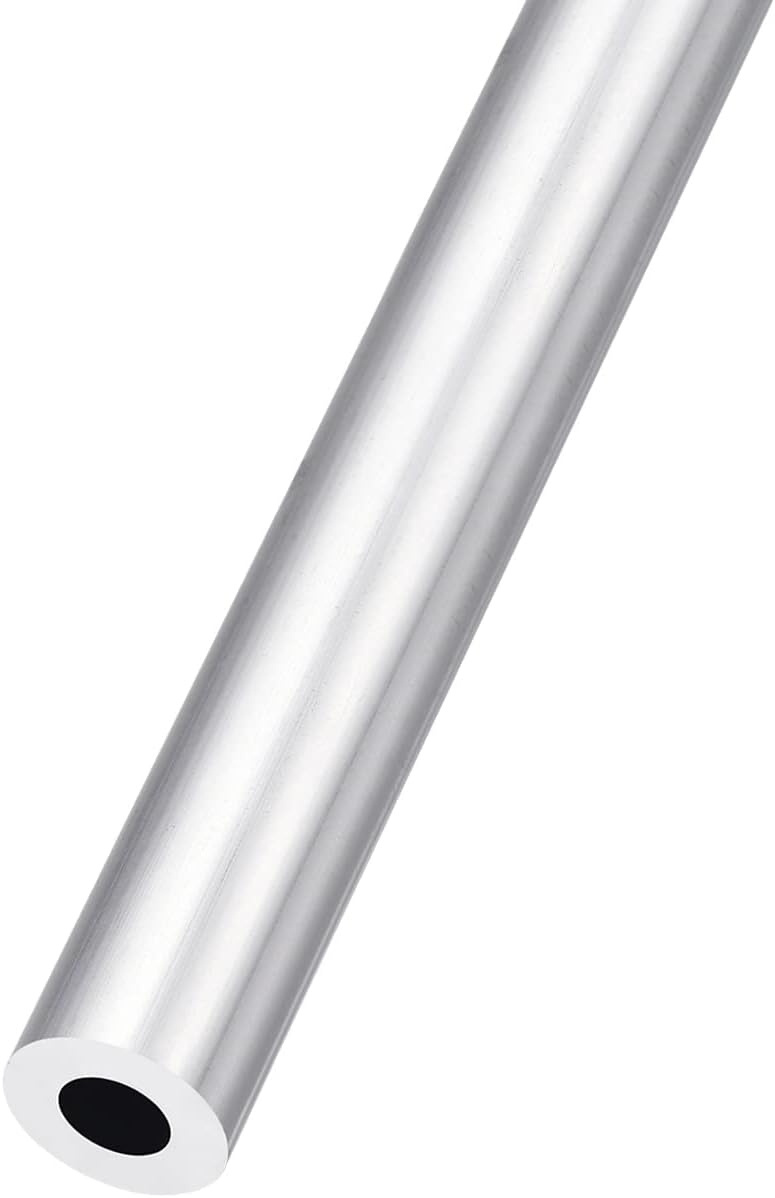 METALLIXITY 6063 Aluminum Tube (14mm OD x 7mm ID x 300mm L), Aluminum Round Tubing - for Home Furnishing, Machinery, DIY Handicraft