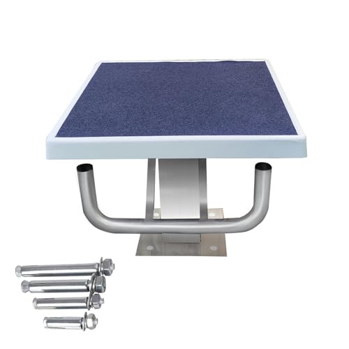 Tabla de buceo - Plataforma de buceo de piscina de acero inoxidable para entrenamiento competitivo, soporta hasta 250 kg, adecuada para piscinas enterradas