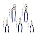 WORKPRO 5-piece Pliers Set (10-Inch Slip Joint, 8-Inch Linesman, 8-Inch Long Nose, 6-Inch Diagonal, 10-Inch Groove Joint) for Basic Home Use