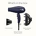 INFINITI PRO CONAIR Hair Dryer with Innovative Diffuser, Enhances Curls and Waves While Reducing Frizz, Dark Blue