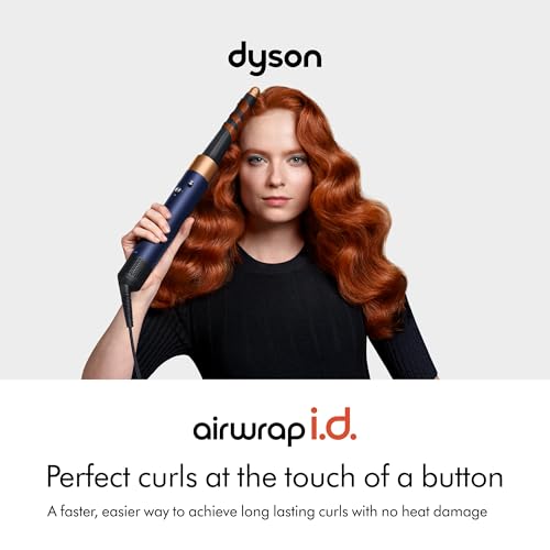 Image of Dyson Airwrap I.D. 6-In-1 Multi-Styler | Styles Without Heat Damage| 7 Styling Settings|3 Speed & 3 Heat Settings|Cold Shot| Enhanced Coanda Airflow| 2 Yr Warranty,1300 Watts (Prussian Blue /Rich Copper)