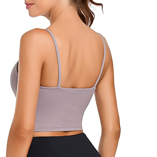 Image of Lemedy Women Padded Sports Bra Fitness Workout Running Shirts Yoga Tank Top