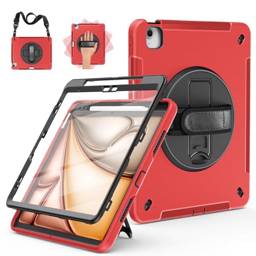 Image of Miesherk Case for iPad Air 13 Inch M4 /M3 /M2(2026 /2025 /2024) Shockproof,Red