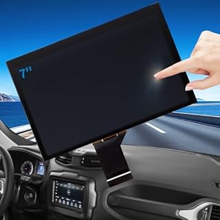 RESNAVSCREN Uconnect LCD Screen and Digitizer Replacement for 2020-2017 Jeep Compass Radio Touch Screen OEM Navigation System, Touchscreen Display for 2018-2021Jeep Renegade TDO-WXGA0700K00033-V2-V1