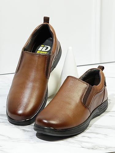 Image of ID Slip-On Leather Semiformal Shoes for Men