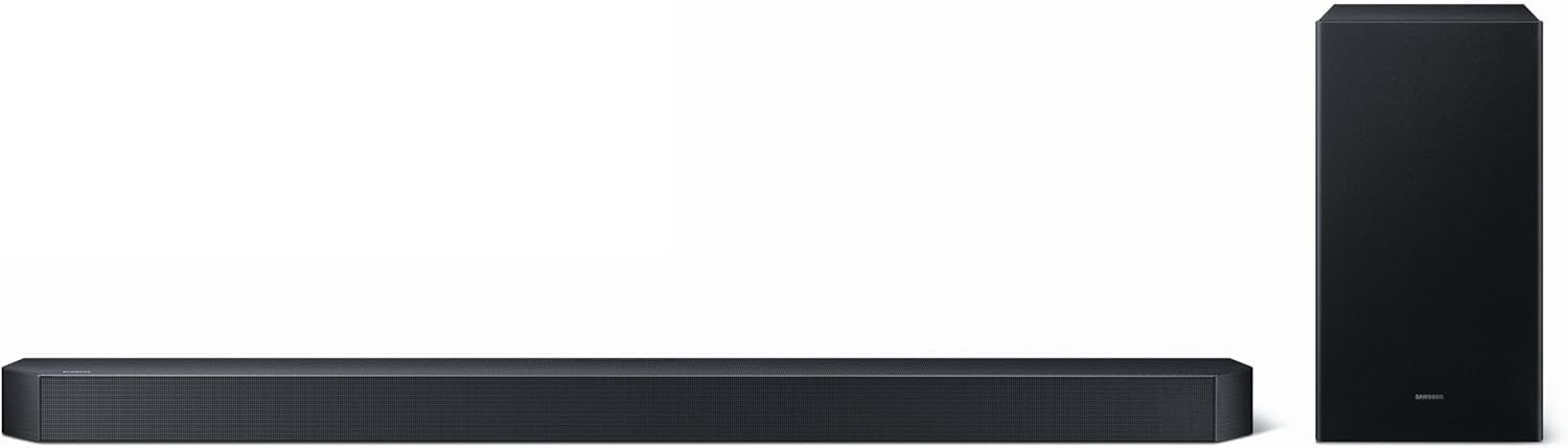 Samsung HW-Q610GF Q-Series 3.1.2 Canali Soundbar per TV, altoparlante TV con subwoofer wireless da 6,5", Dolby Atmos e DTS:X, Surround Sound, Q-Symphony, Game Mode