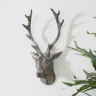 Rustic Wall Mounted Metal Stag Head