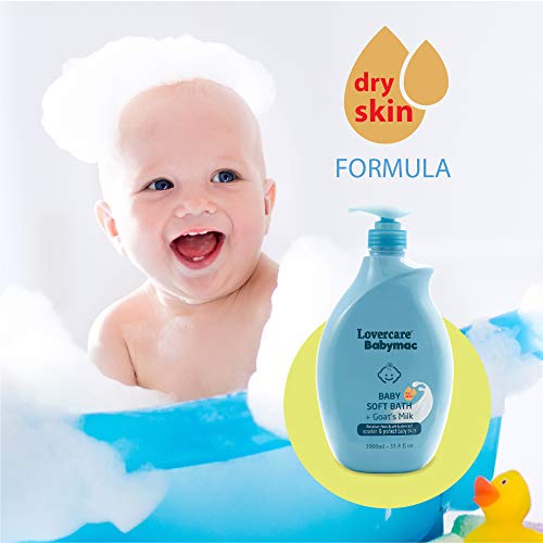 Image of 2-Pack Lovercare Babymac Baby Soft Bath+Goat Milk - 2 x 33.8 fl oz